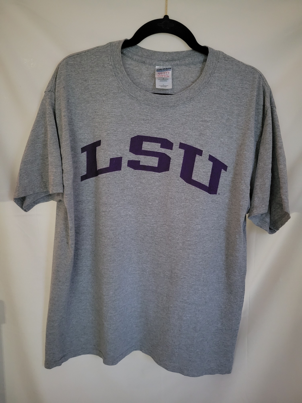 LSU Gray Short Sleeve Graphic Tee - Gilden